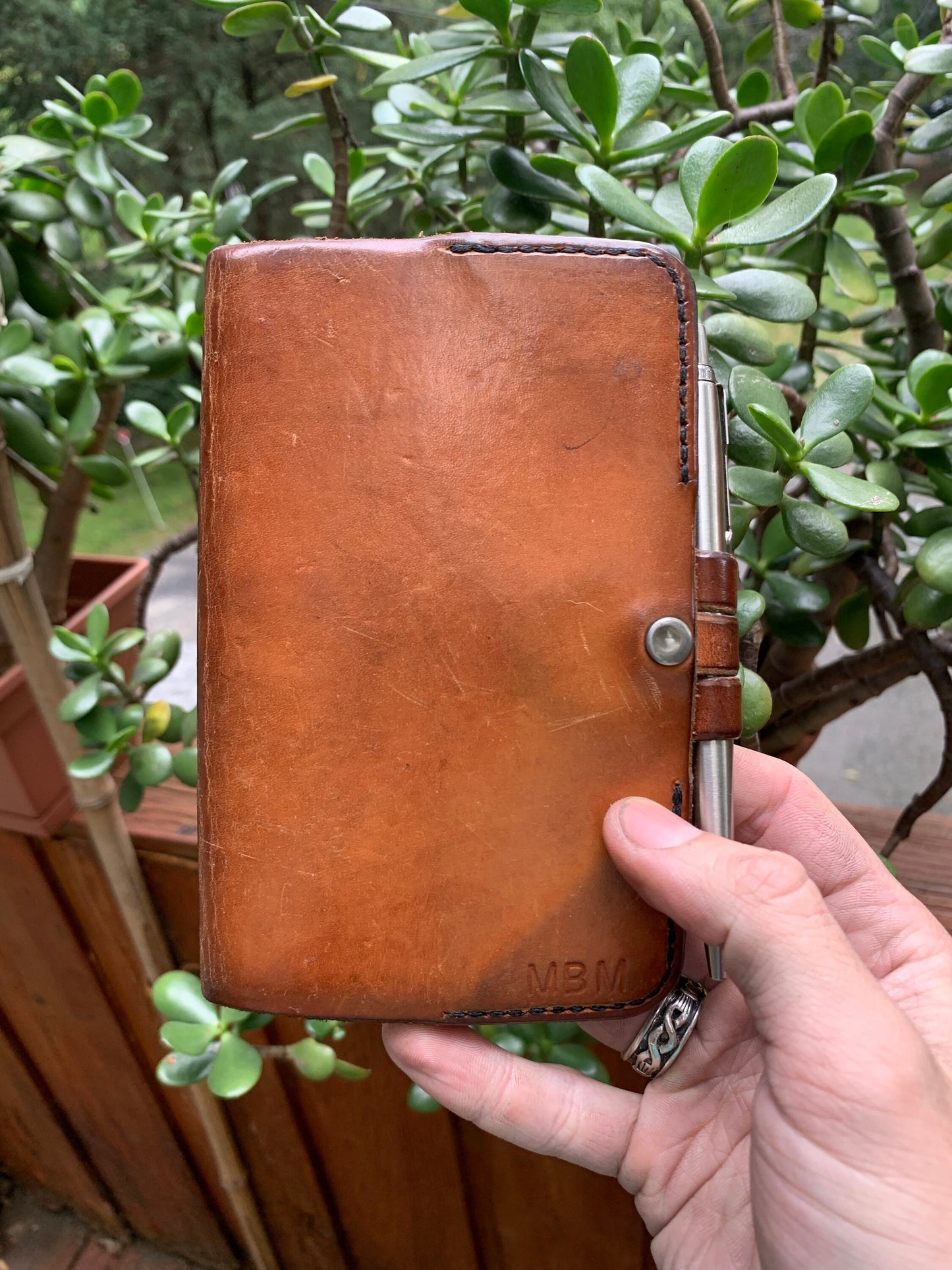 EDC Notebook Cover - Handmade Vegetable Tanned Leather Field Notes Cover