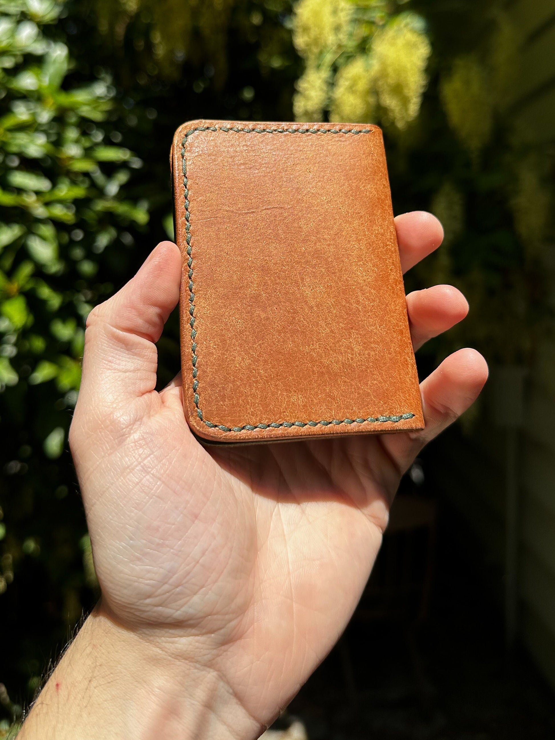 Cognac and Olive Pueblo Vertical Bifold