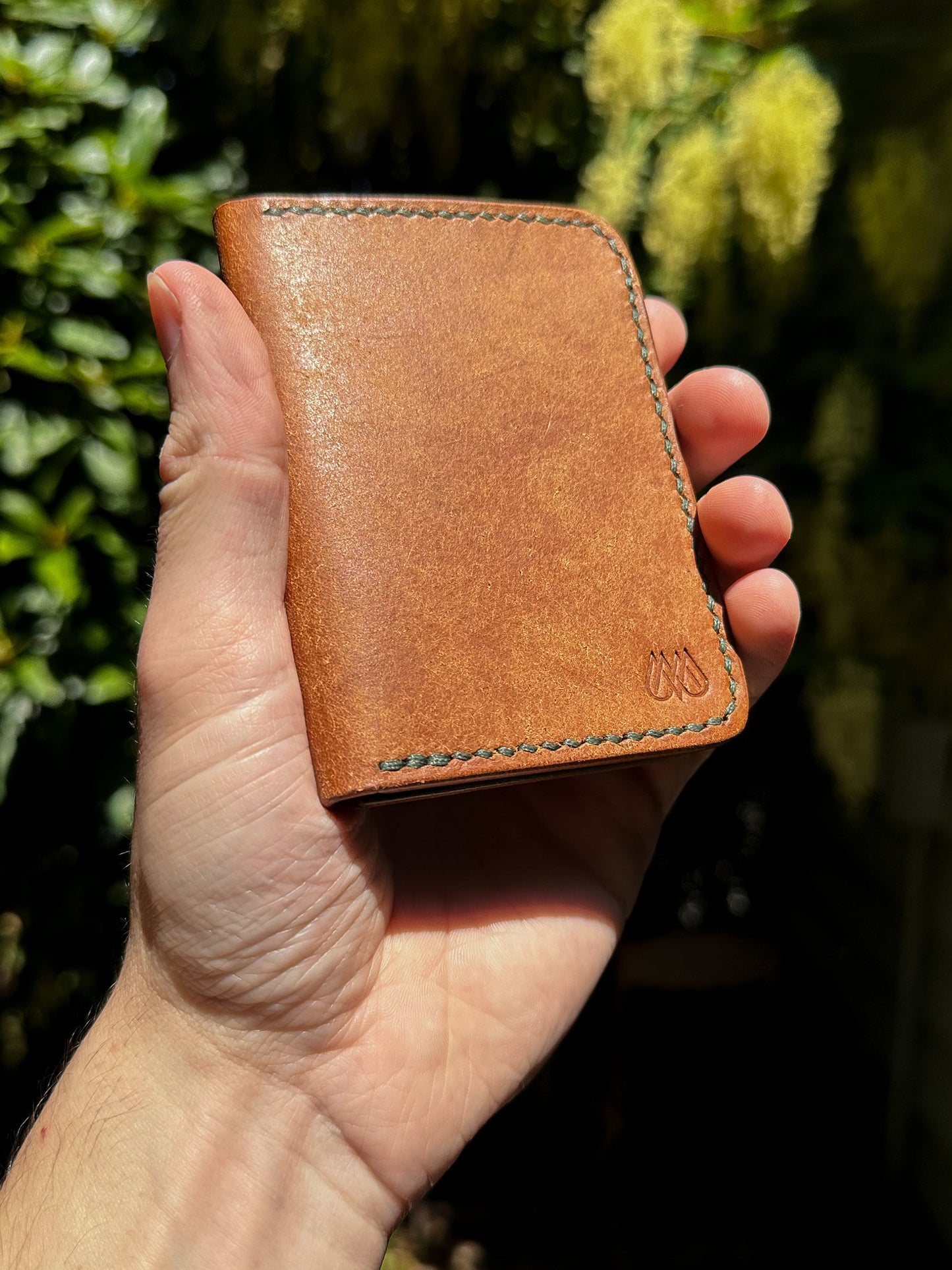 Cognac and Olive Pueblo Vertical Bifold