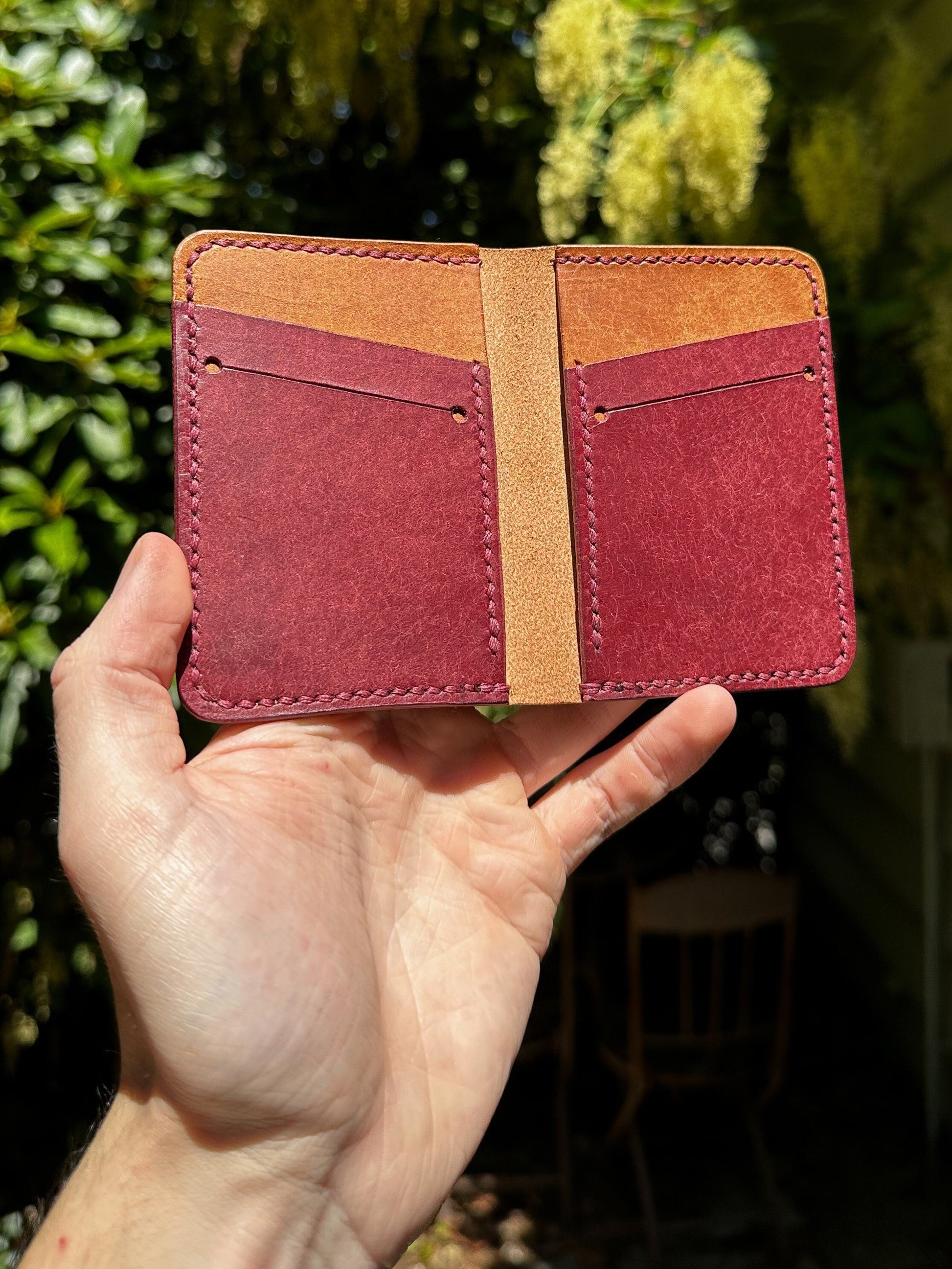 Cognac and Bordeaux Pueblo Vertical Bifold