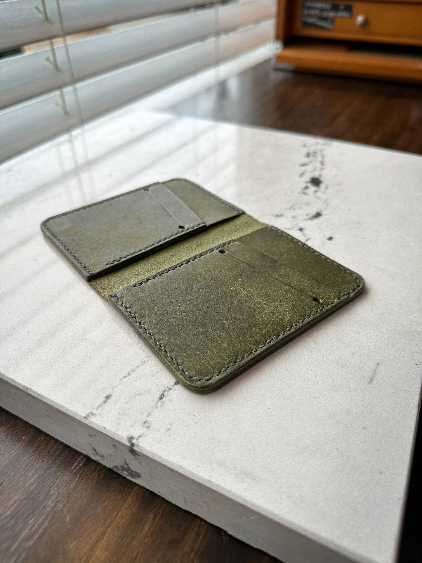 Olive Pueblo Vertical Bifold