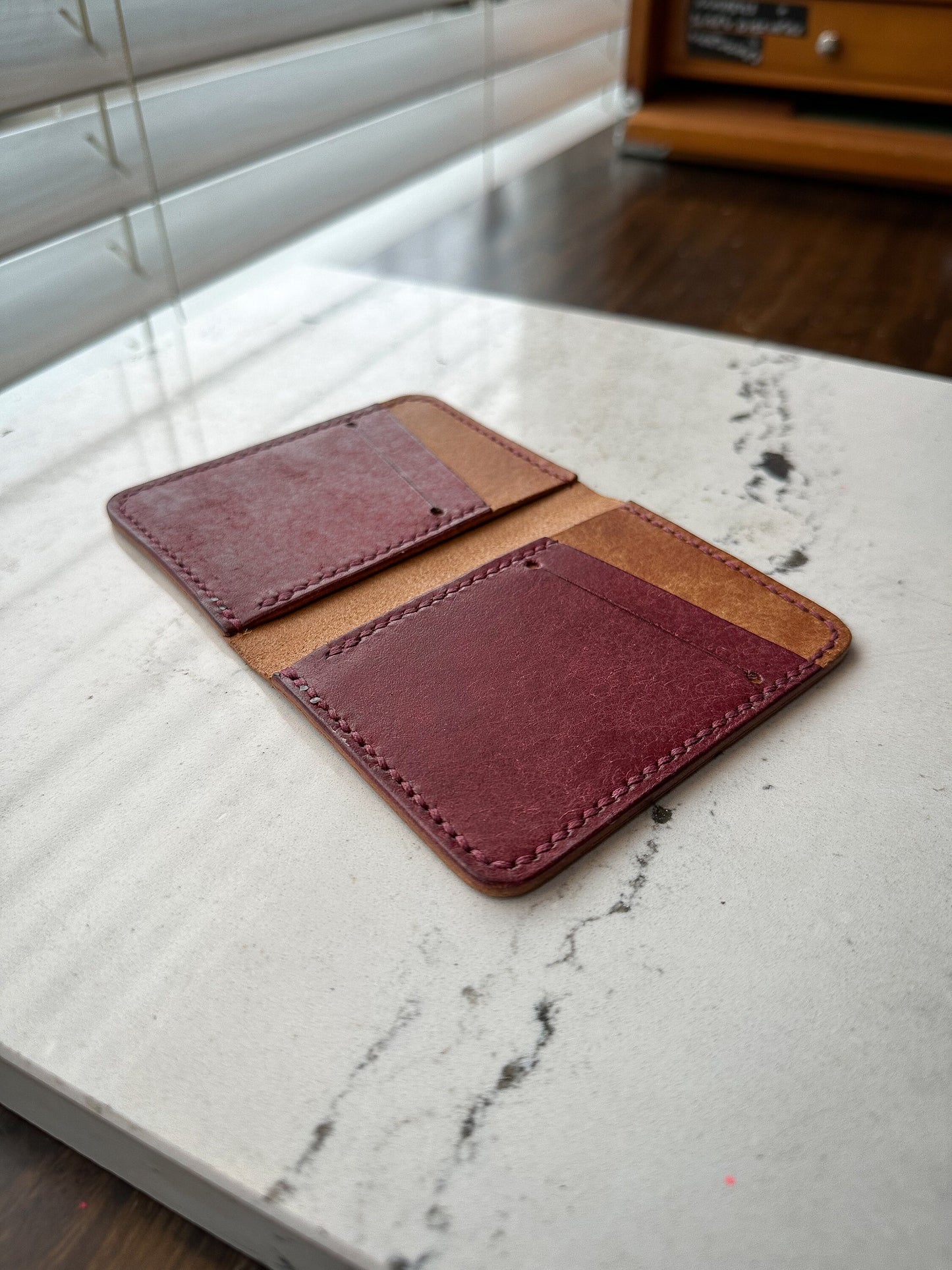 Cognac and Bordeaux Pueblo Vertical Bifold