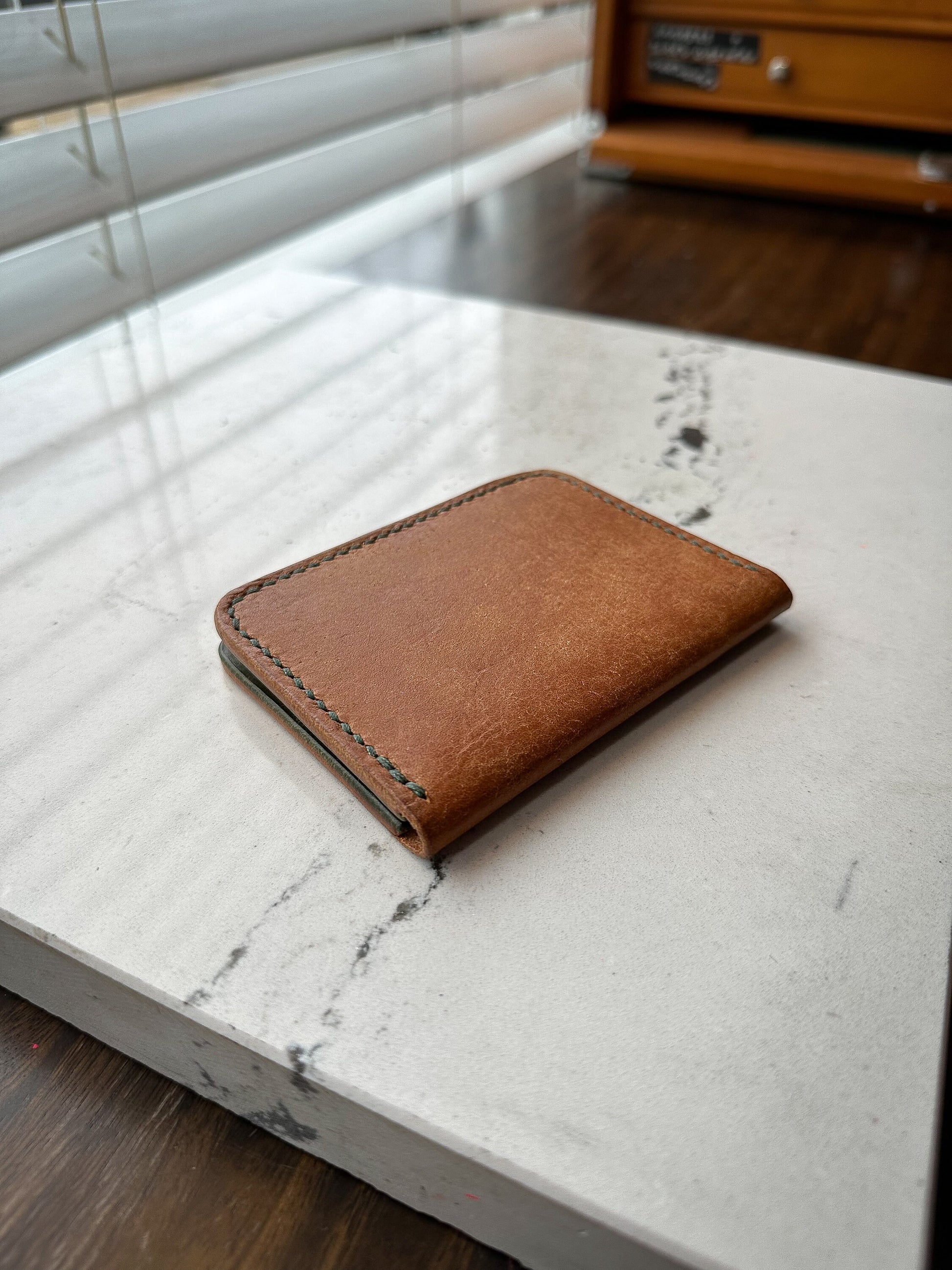 Cognac and Olive Pueblo Vertical Bifold